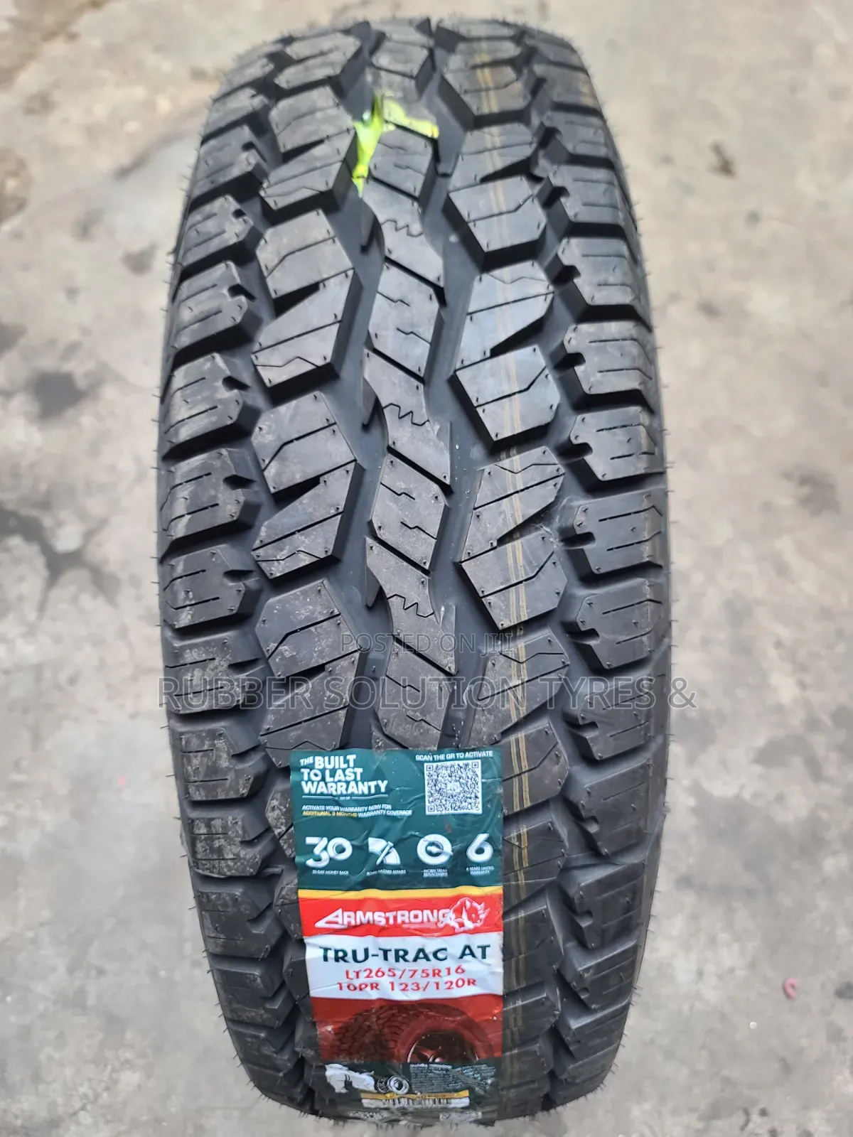 Lt 265 /75 R16 Armstrong Tyres 10pr Tru-Trac a/T All-Terrain