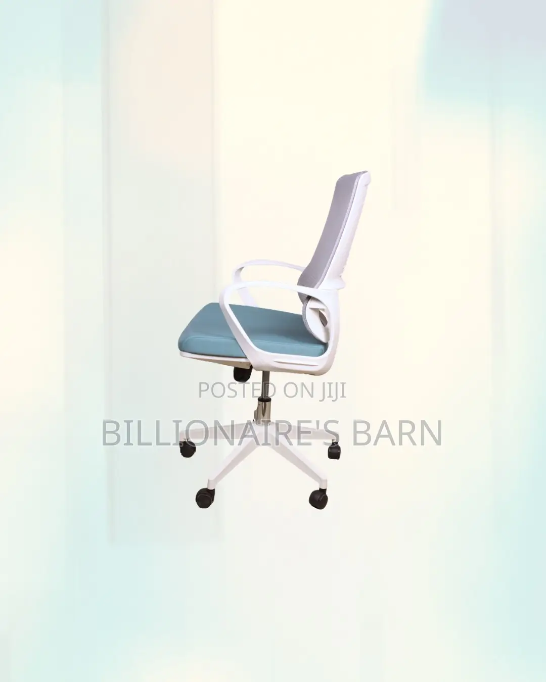 Practical White Mid Back Mesh Office Chair for Small Office Layouts