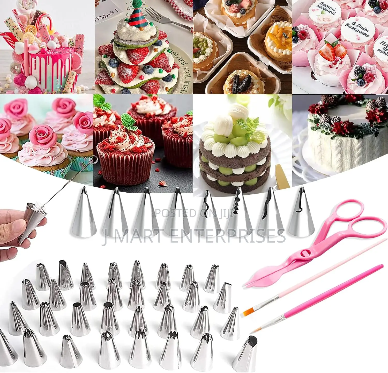 83 Pieces Stainless Steel Icing Piping Nozzle Tip Set Frosting Tools