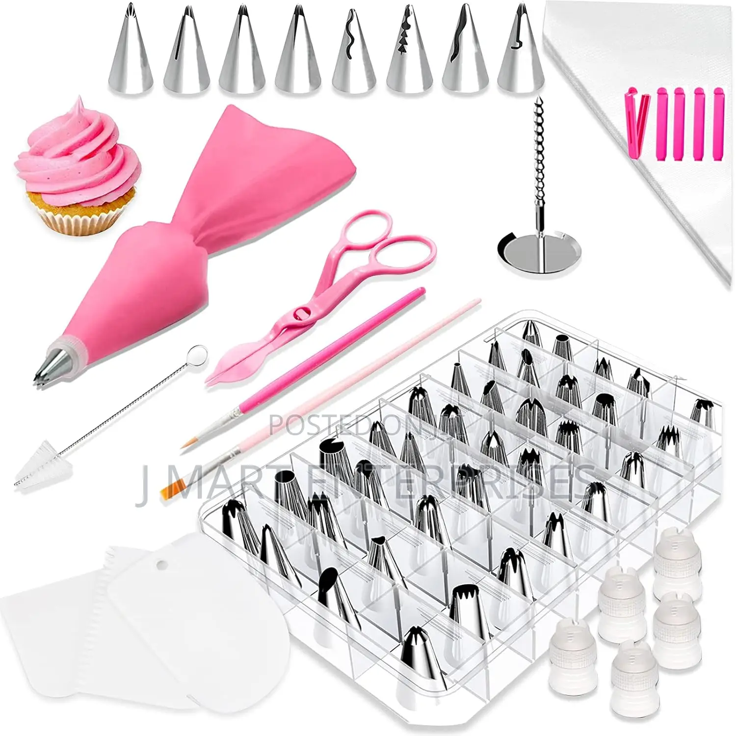 83 Pieces Stainless Steel Icing Piping Nozzle Tip Set Frosting Tools