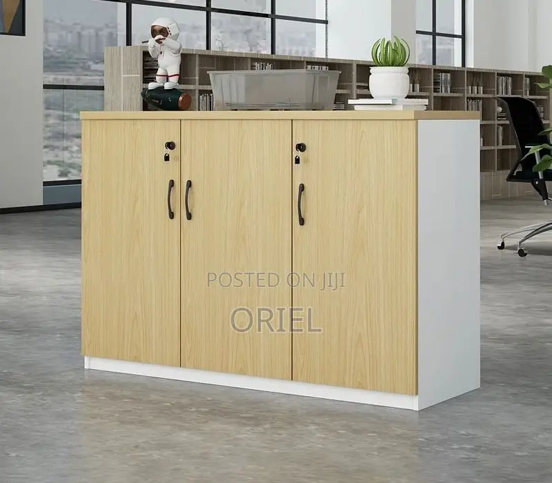 Office Credenza : Four-Door Wooden Office Credenza