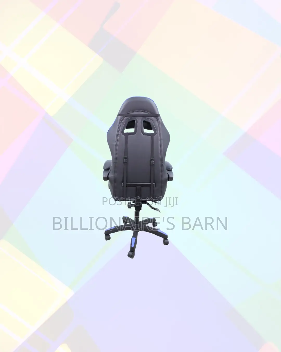 Practical Blue Racing Gaming Chair Ergonomic Support for Small Layouts