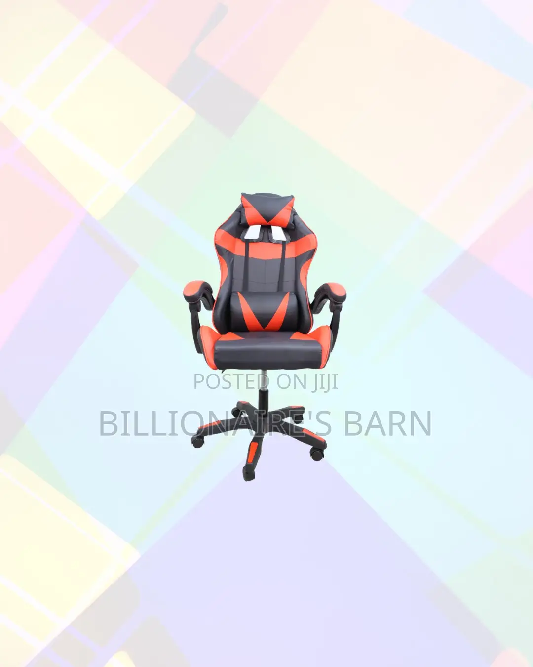 Practical Red Racing Gaming Chair Ergonomic Support for Small Layouts