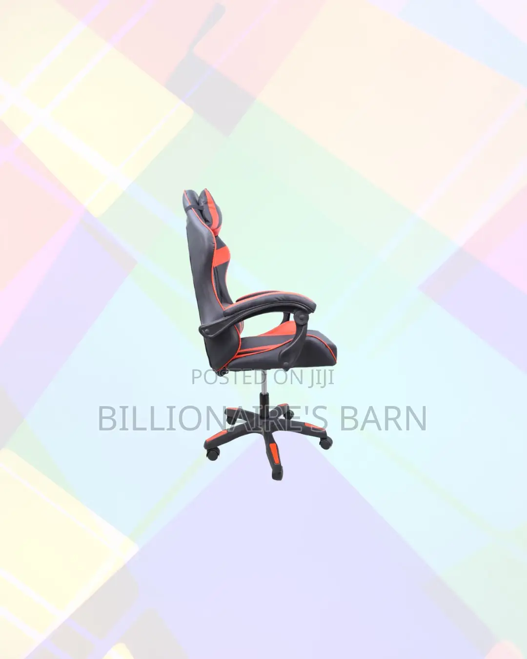 Practical Red Racing Gaming Chair Ergonomic Support for Small Layouts