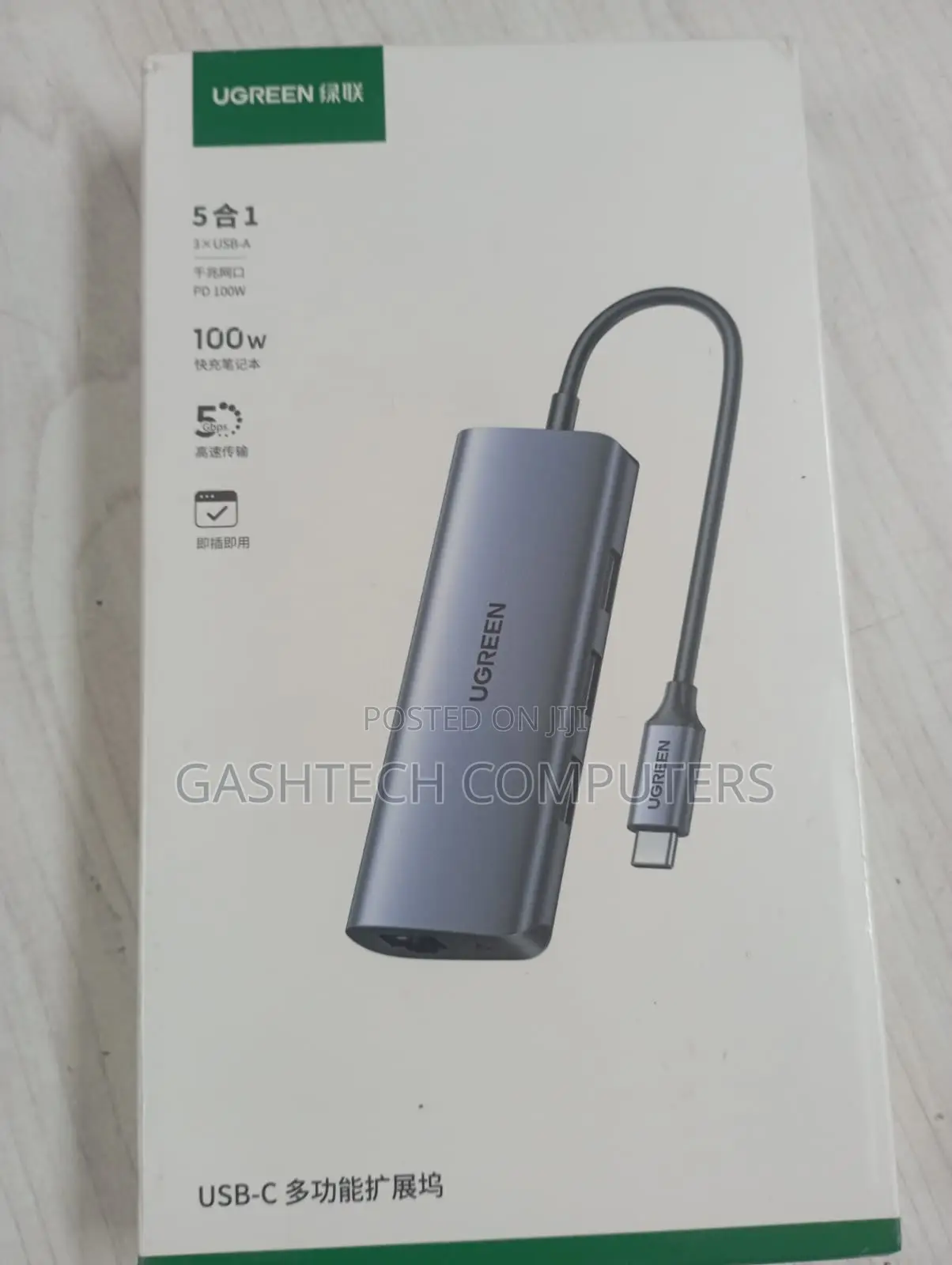 Ugreen 5 -in -1 Docking Station- Usb-C