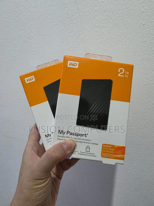 Wd My Passport 2tb Portable External Hard Drive