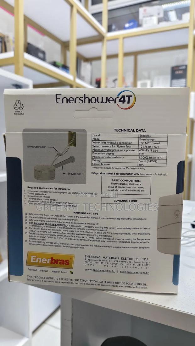 Instant Shower Head Ernerbras - thumbnail 2