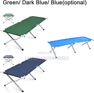 Folding Camping Bed Portable Lightweight Sleeping Bed 150 Kg Max.