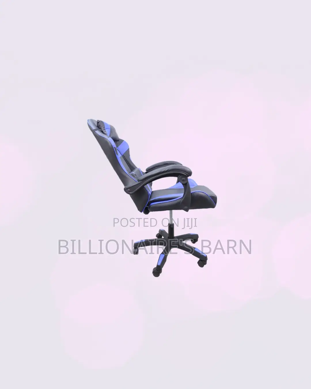 Practical Blue Gaming Chair Ergonomic Support for Executive Style