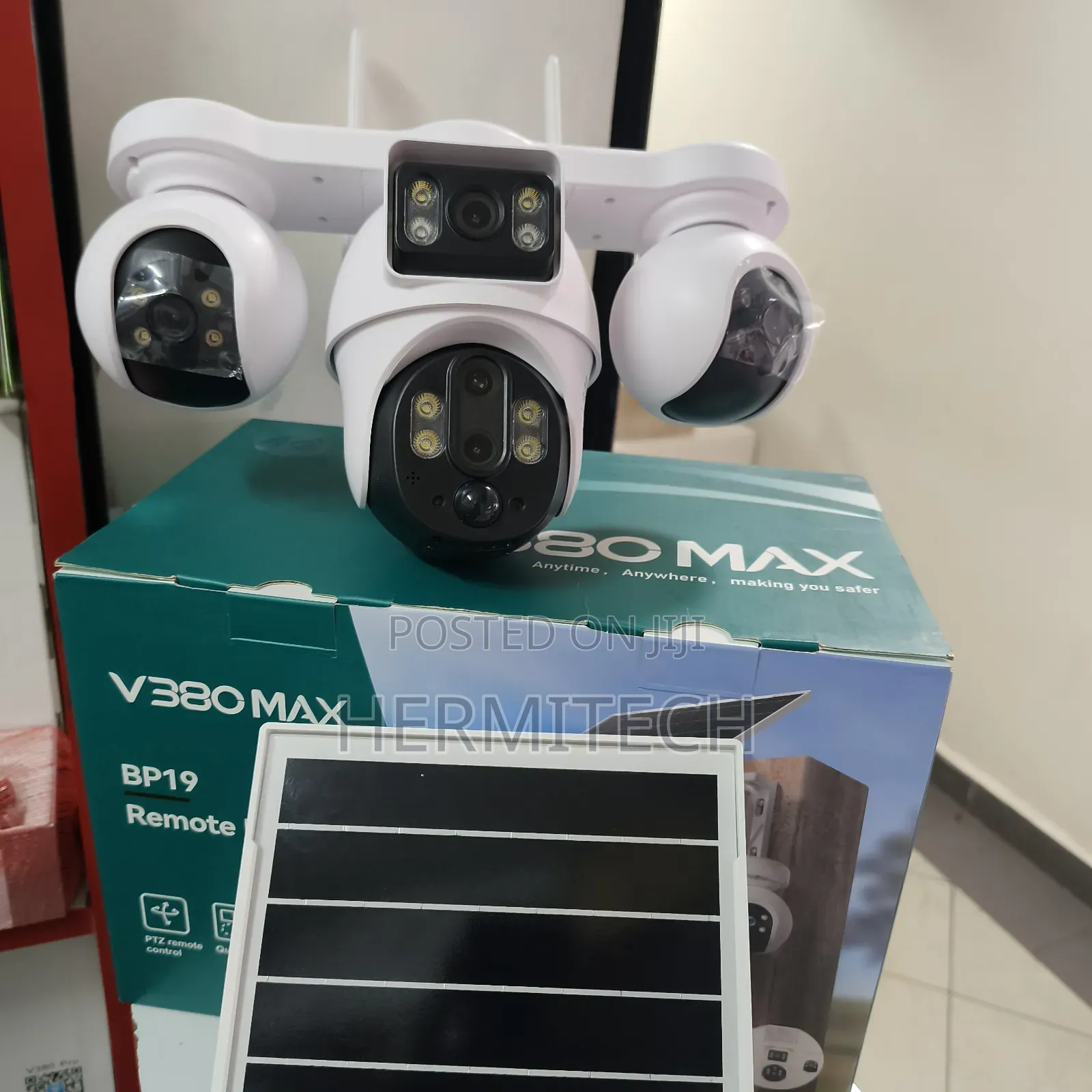 V380 4 Lens CCTV Camera Outdoor Wireless Solar Powered 5 Lens