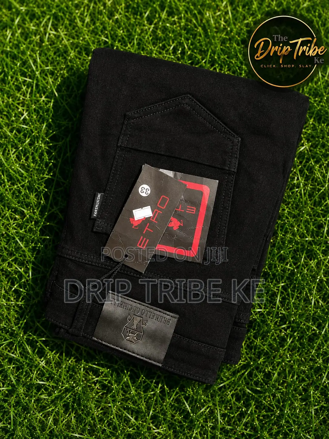 Premium Black Men’S Jeans – Size 33 | Stylish Slim Fit Denim