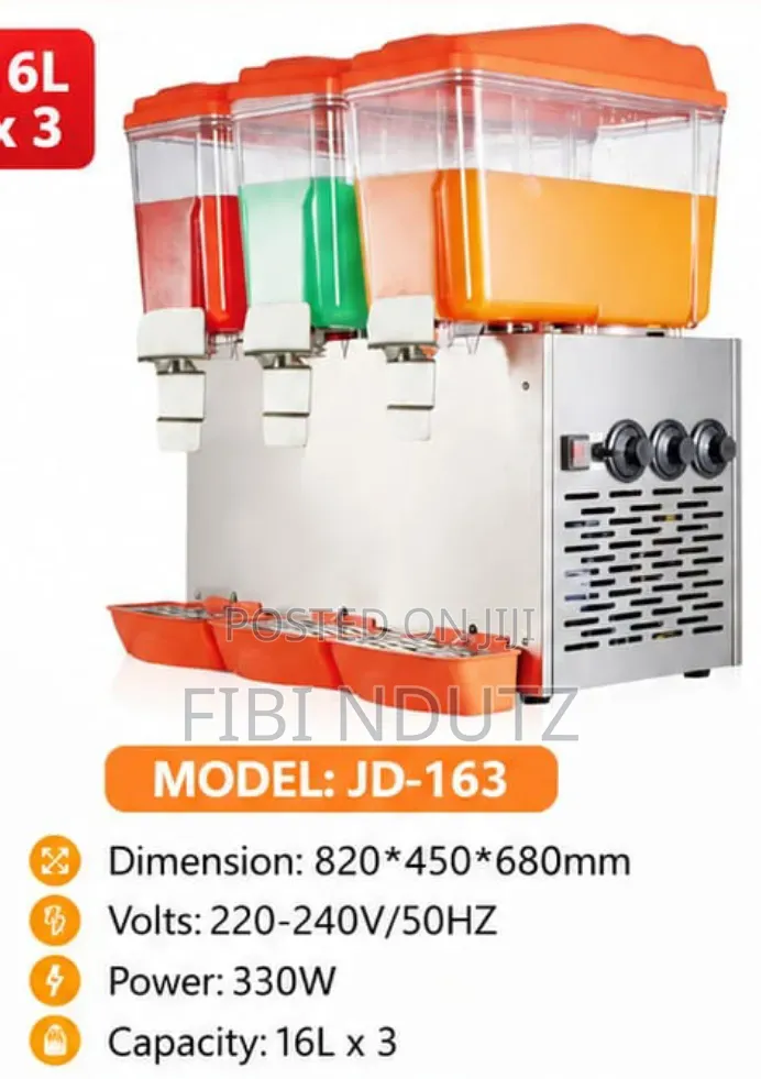 Premier Juice Dispenser 3 Slots/ 3 Columns Juice Dispenser