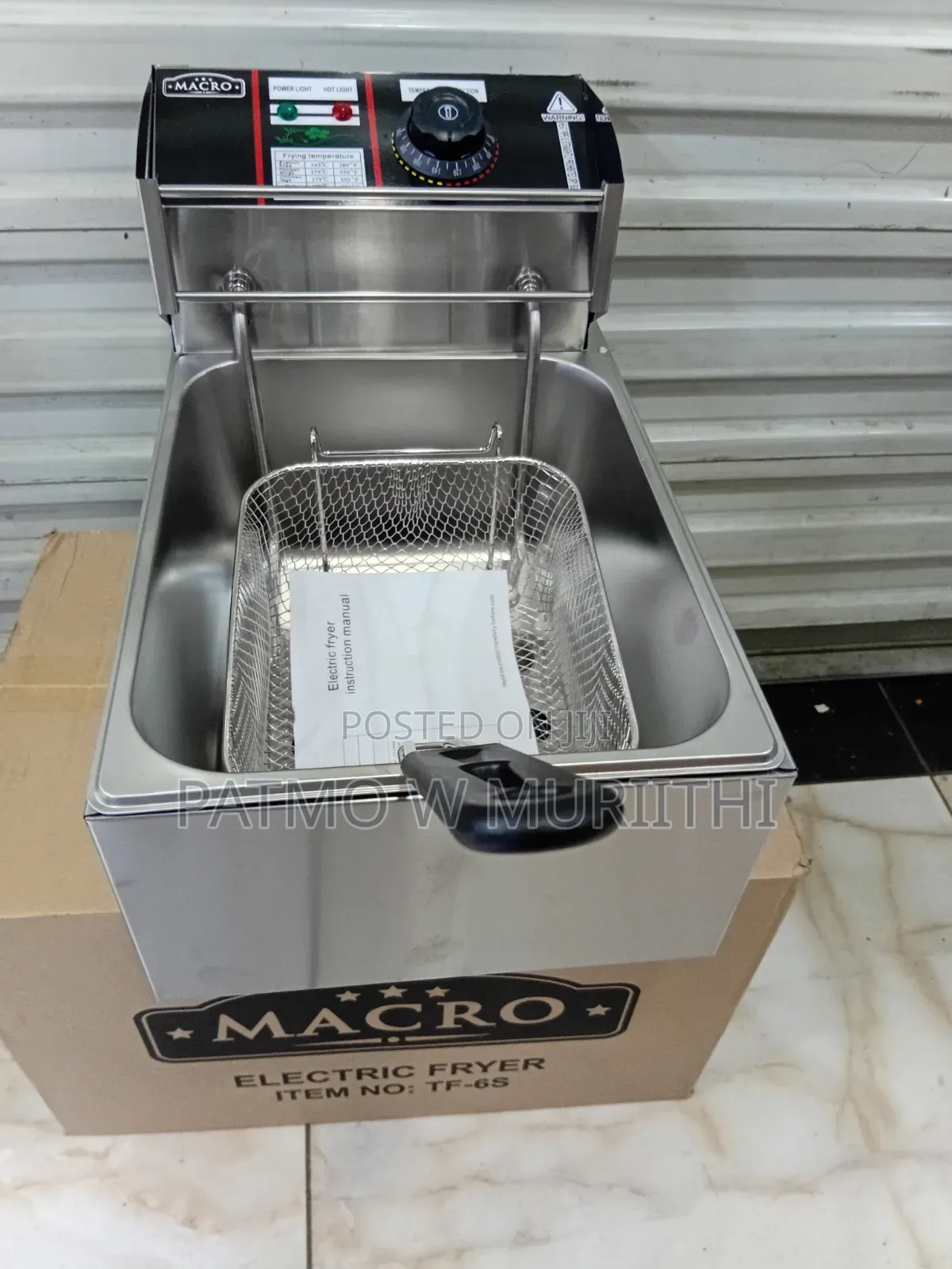 Marco Electric Single Deep Fryer 6 Litres