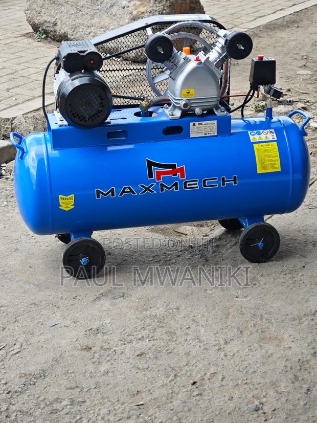 Maxmech 100l Air Compressor – Twin Cylinder Belt Drive
