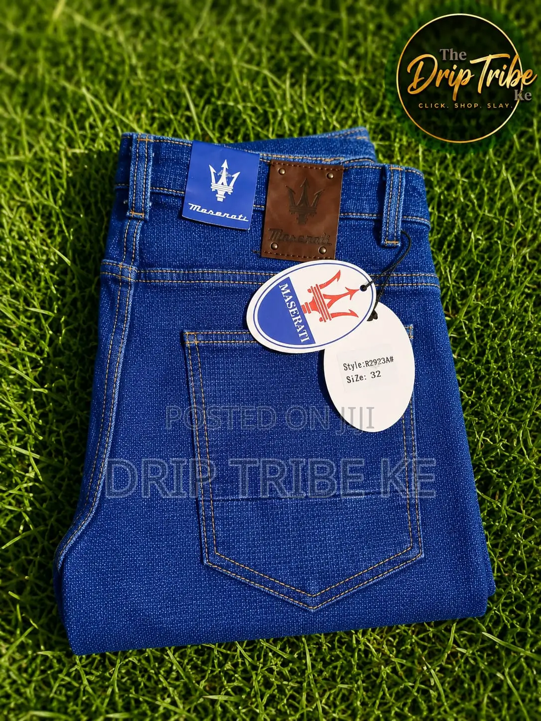 Premium Blue Men’S Jeans – Size 32 | Modern Slim Fit Denim