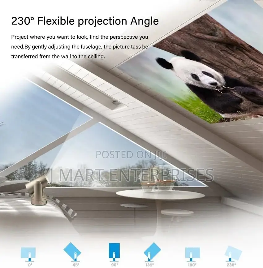 Autofocus Mini Smart Projector - 5g Wifi6 Portable Home Theater