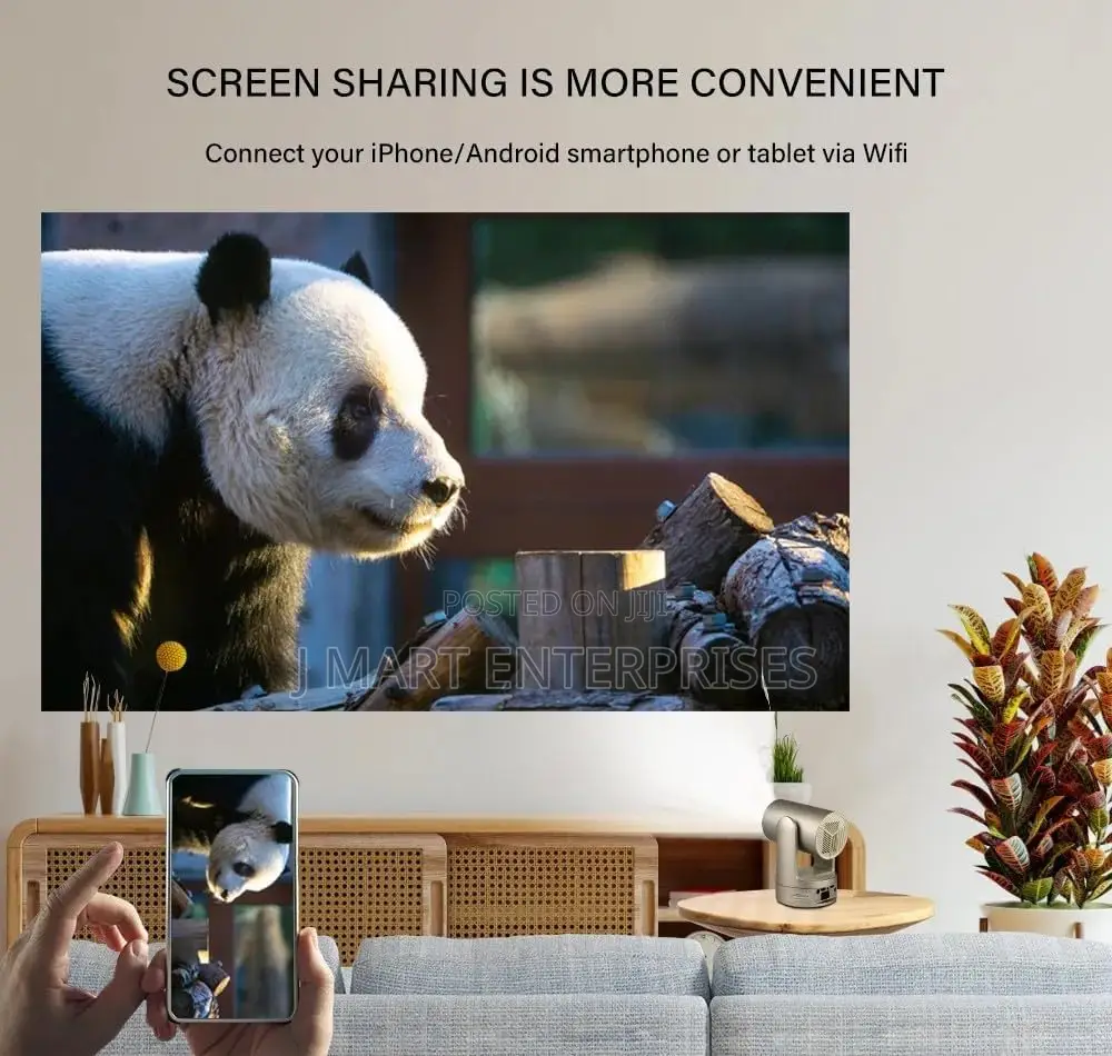 Autofocus Mini Smart Projector - 5g Wifi6 Portable Home Theater