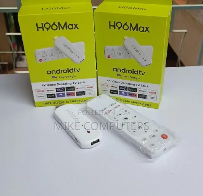 H96 Max Android Tv Stick 2gb+16gb With Google Assistant Voice Remote