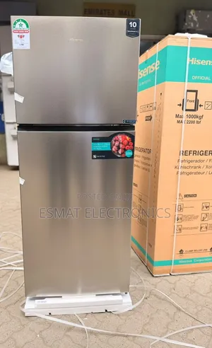 Hisense Fridge 424l Double Door Silver Ref418dr