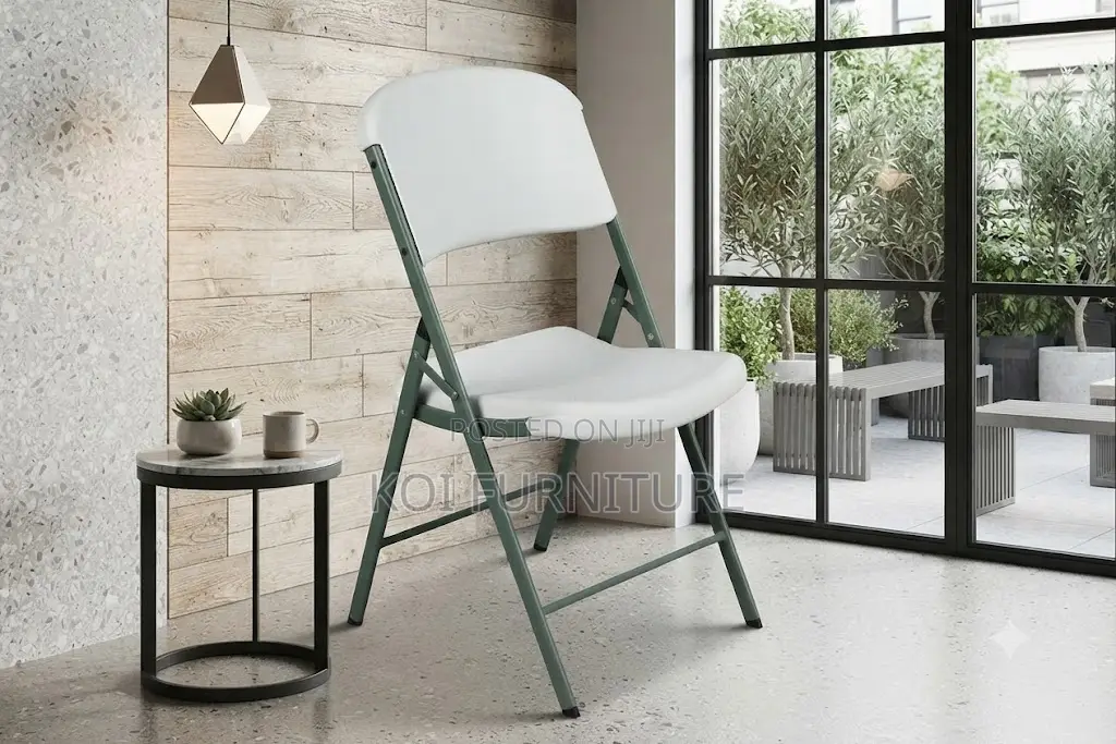 Office Chairs; White Foldable Home Office and Outdoor Chairs