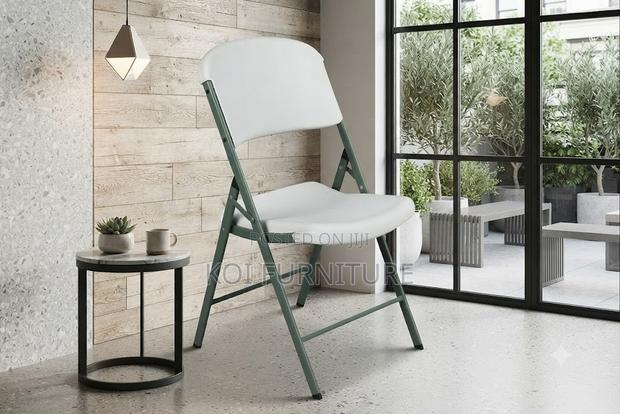 Office Chairs; White Foldable Home Office and Outdoor Chairs - thumbnail 2