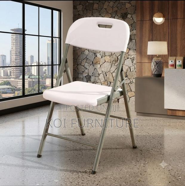 Office Chairs; White Foldable Home Office and Outdoor Chairs - thumbnail 5