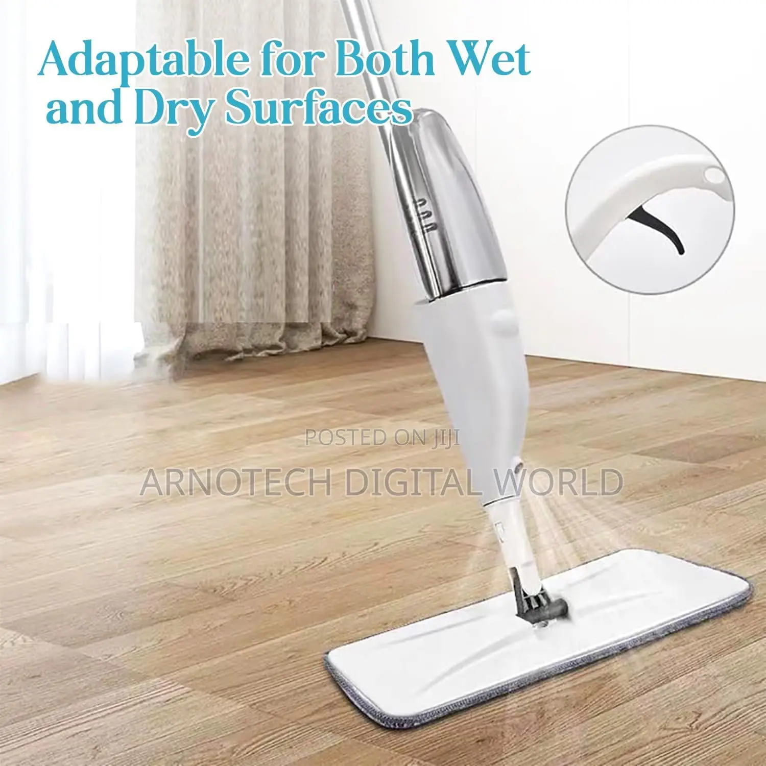 Spray Mop Set With Microfiber Washable Pad,360° Mop for Floor Cleaning