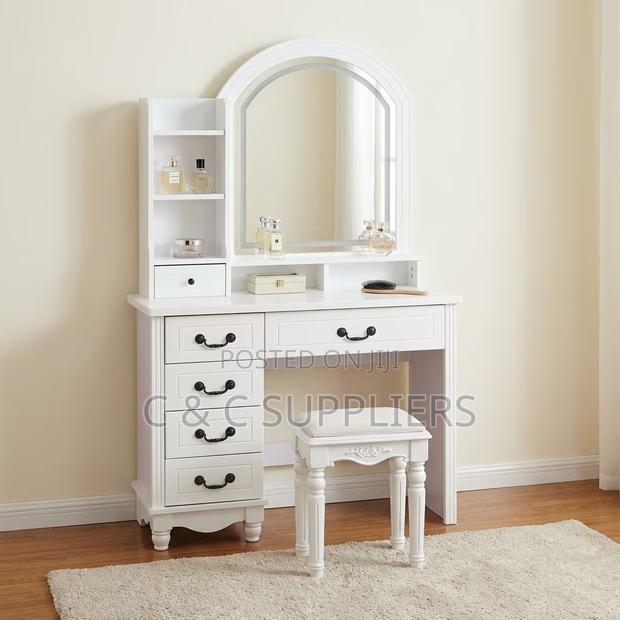 Imported White Make Up Vanity Table - thumbnail 2