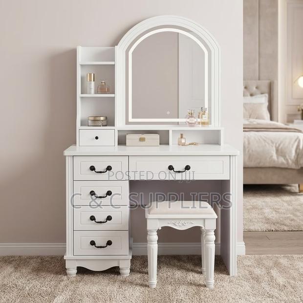 Imported White Make Up Vanity Table - thumbnail 3