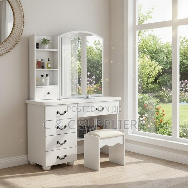 Imported White Make Up Vanity Table - thumbnail 5
