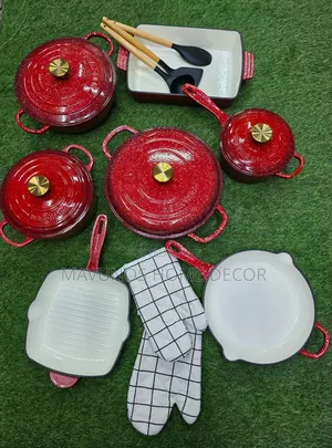 Premium 12-Piece Enamel Cast Iron Cookware Set