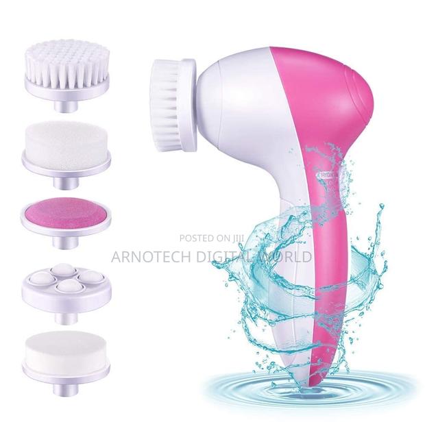 Electric 5-in-1 Facial Cleansing Brush With 360° Exfoliating Massage