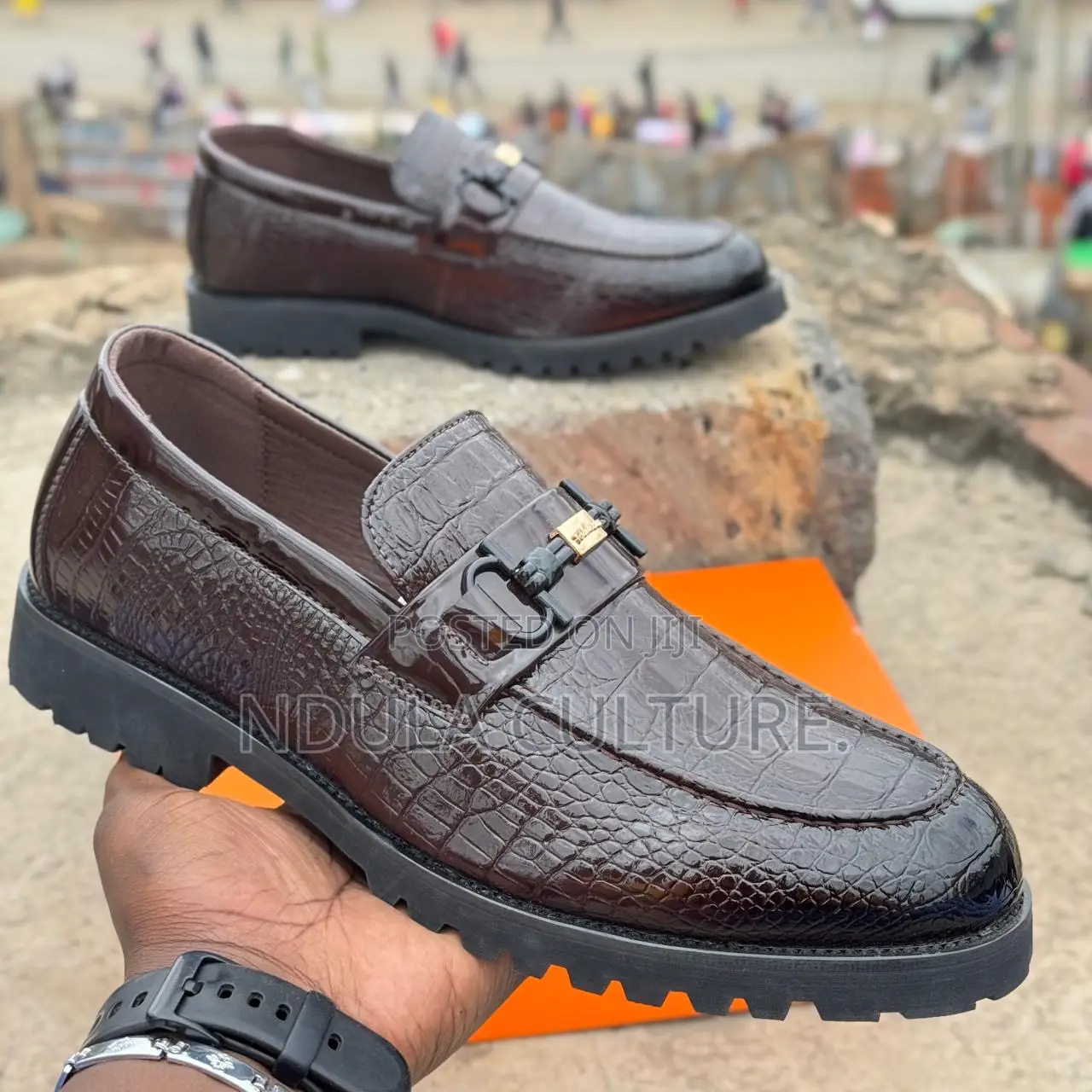 Designer Louis//Ferragamo Vuitton Wetlook Dress Shoes