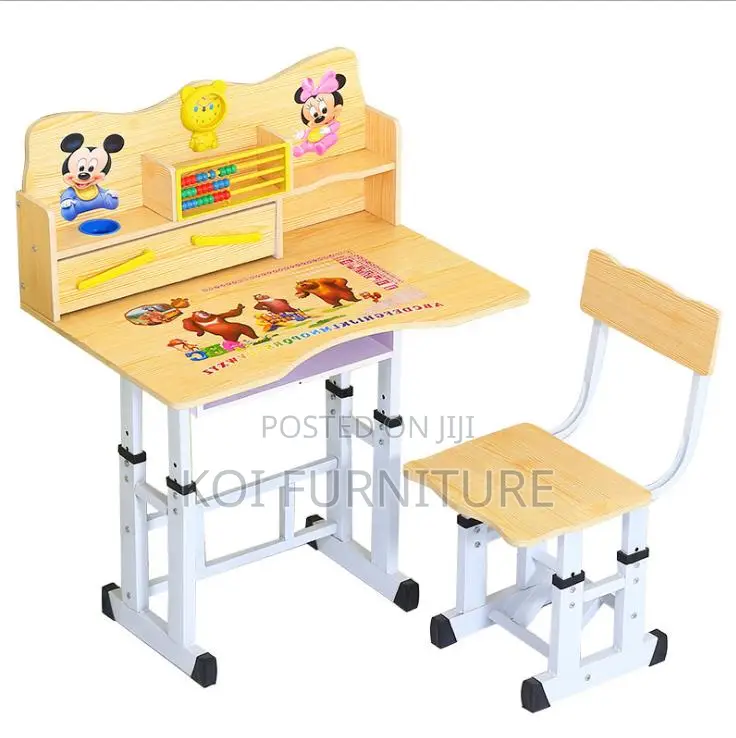 Home Desk; Brown Home Schooling Kids Desk Chair Sets