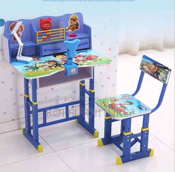 Home Desk; Brown Home Schooling Kids Desk Chair Sets