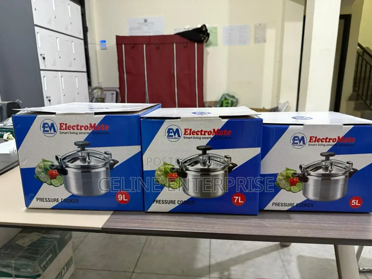 Electromate Manual Pressure Cooker. 9ltrs