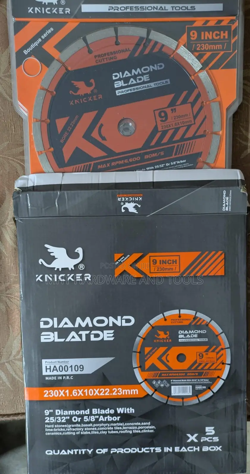 Diamond Cutting Blade 9" Knicker !Offer!