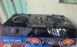 Ailyons 3 Burner Glass Top Gas Cooker Infrared Double Burner