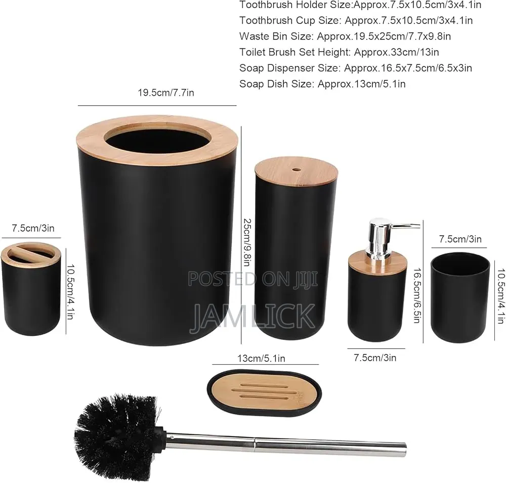 6pc Bathroom Can Organizer Set - Pm