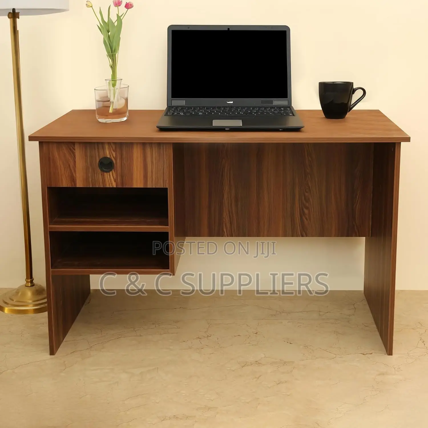 Clerical Brown Customized Computer Desk