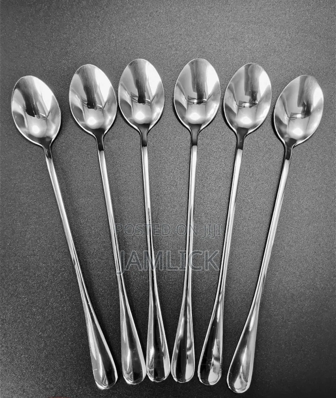 6pcs Boyuan Stainless Steel Long Tea Spoon Set - Pm