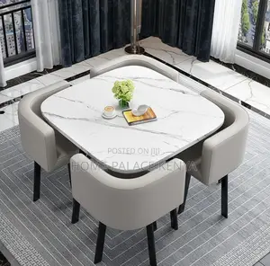 Dining Set: 4 Seater Live Edge Luxury Dining Set