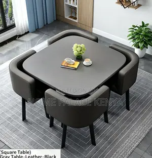 Dining Set: 4 Seater Live Edge Luxury Dining Set