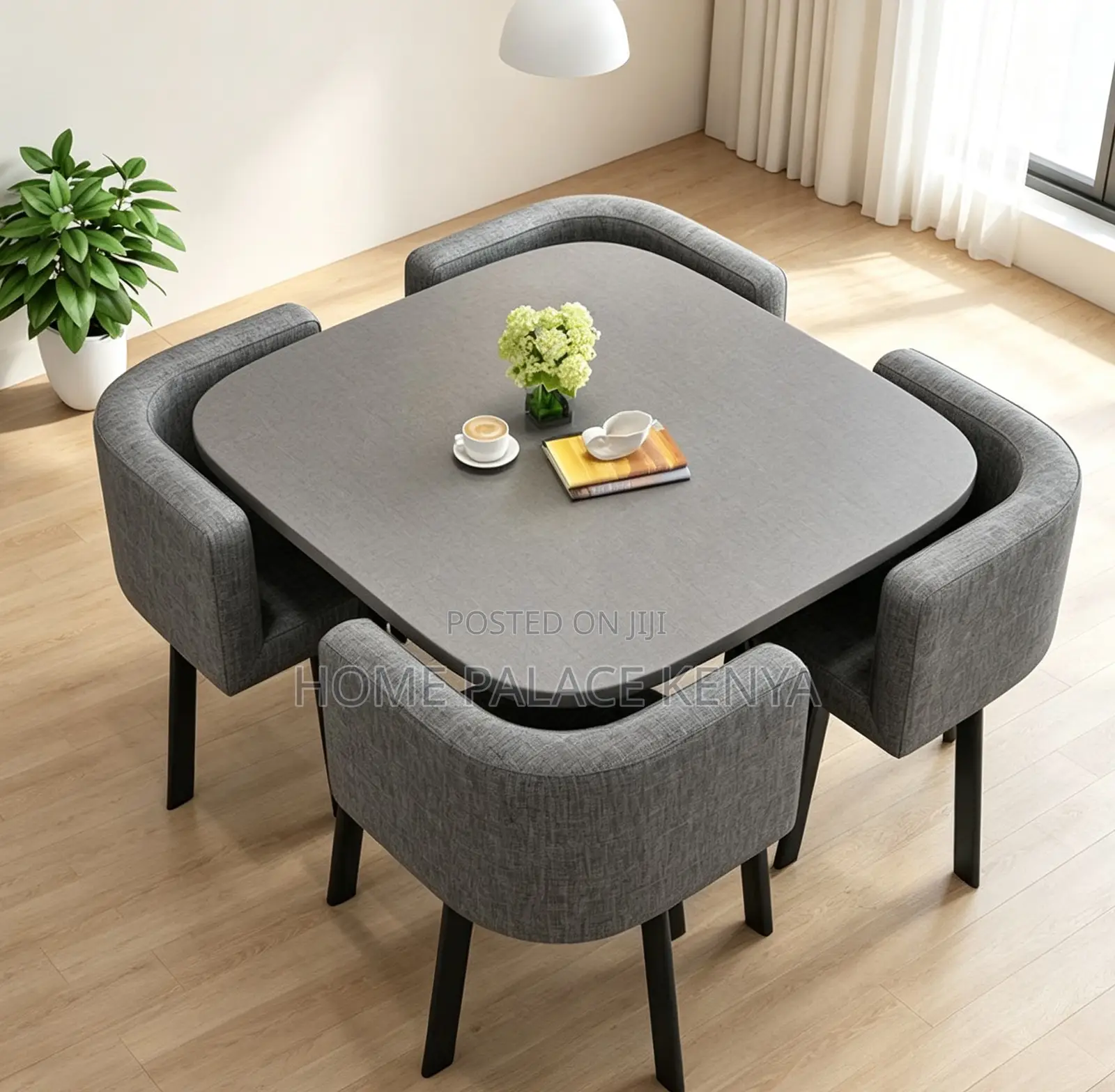 Dining Set: 4 Seater Live Edge Luxury Dining Set