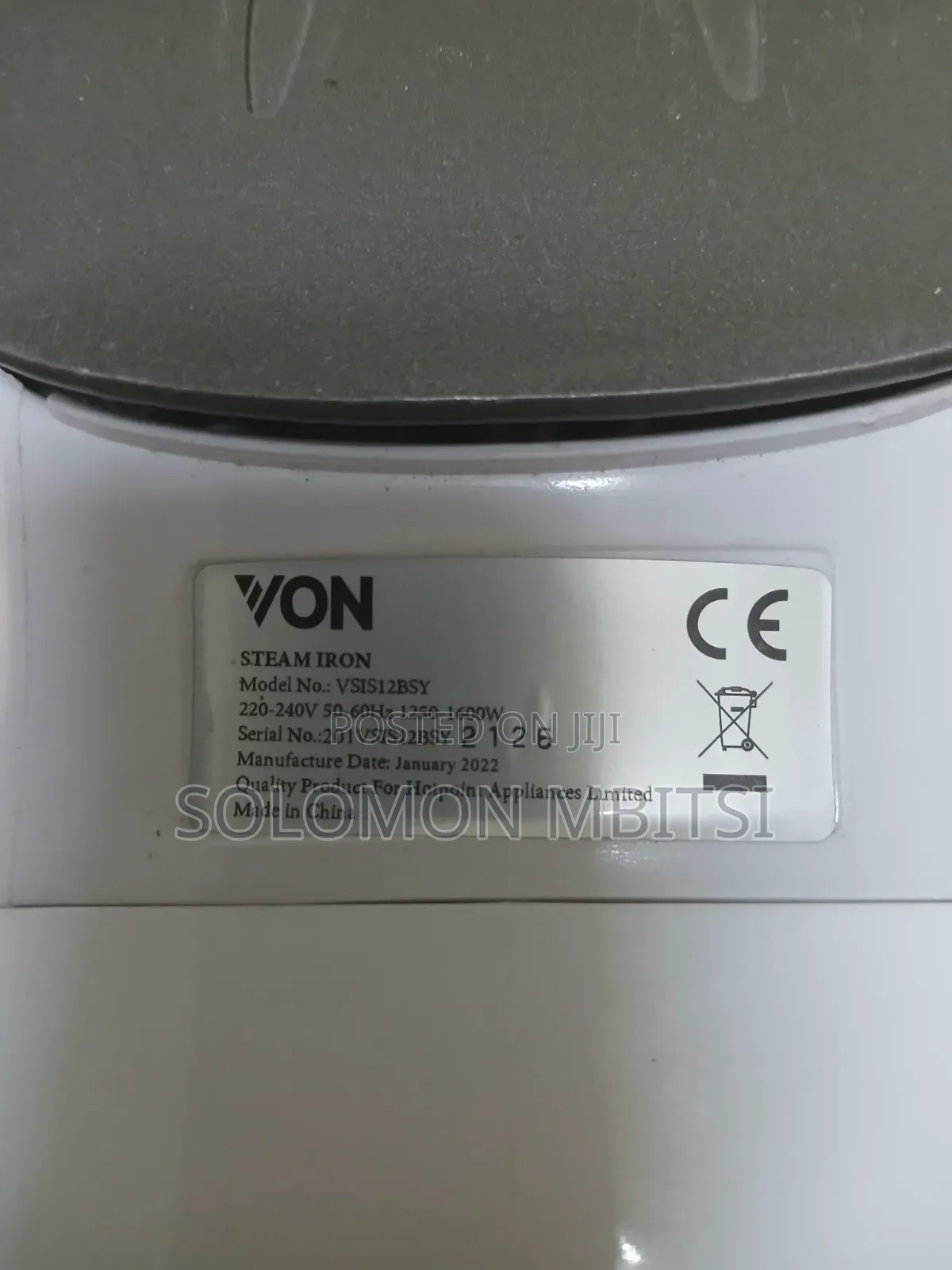 Von Steam Iron Box