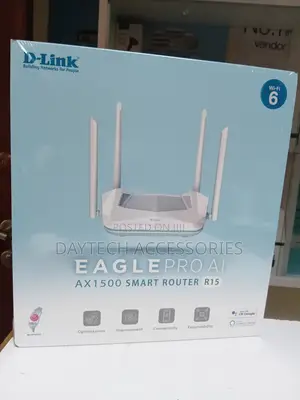 D-Link R15 Ax 1500 Wi-Fi 6 Ai Router 4 Gigabit Ports.