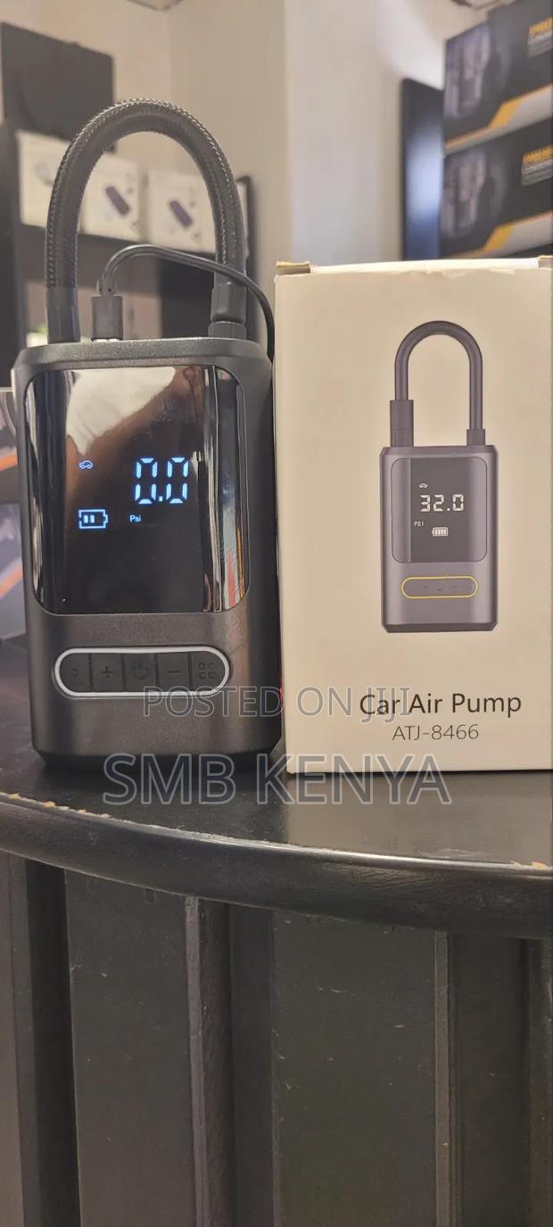 Portable Electric Car Tire Air Pump With LCD Display - main view