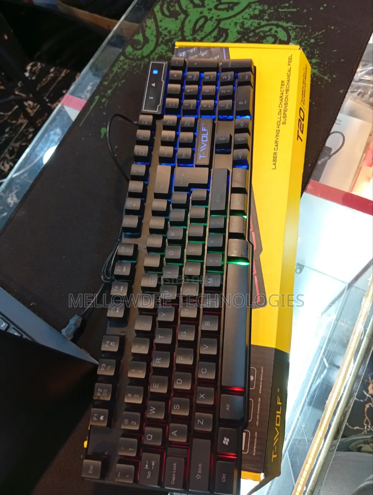 T20 Rainbow Backlit Gaming Keyboard