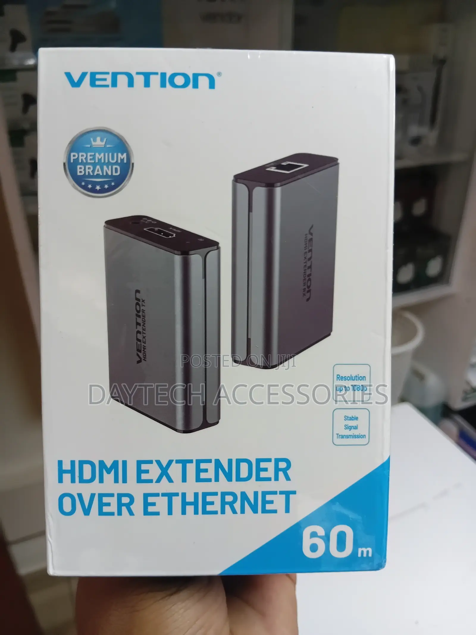 This Is a Vention Hdmi Extender Over Ethernet 60m (Model Akgh0)