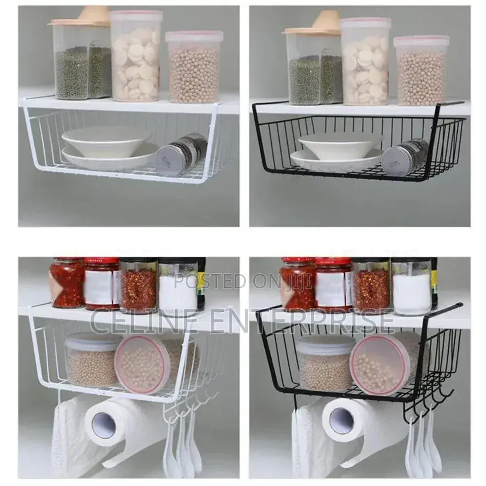 Under the Cabinet Partition Hanging Basket